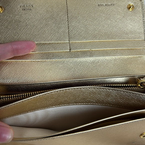 Gold Prada Wallet with identification card newly added to our boutique - Picture 10 of 10
